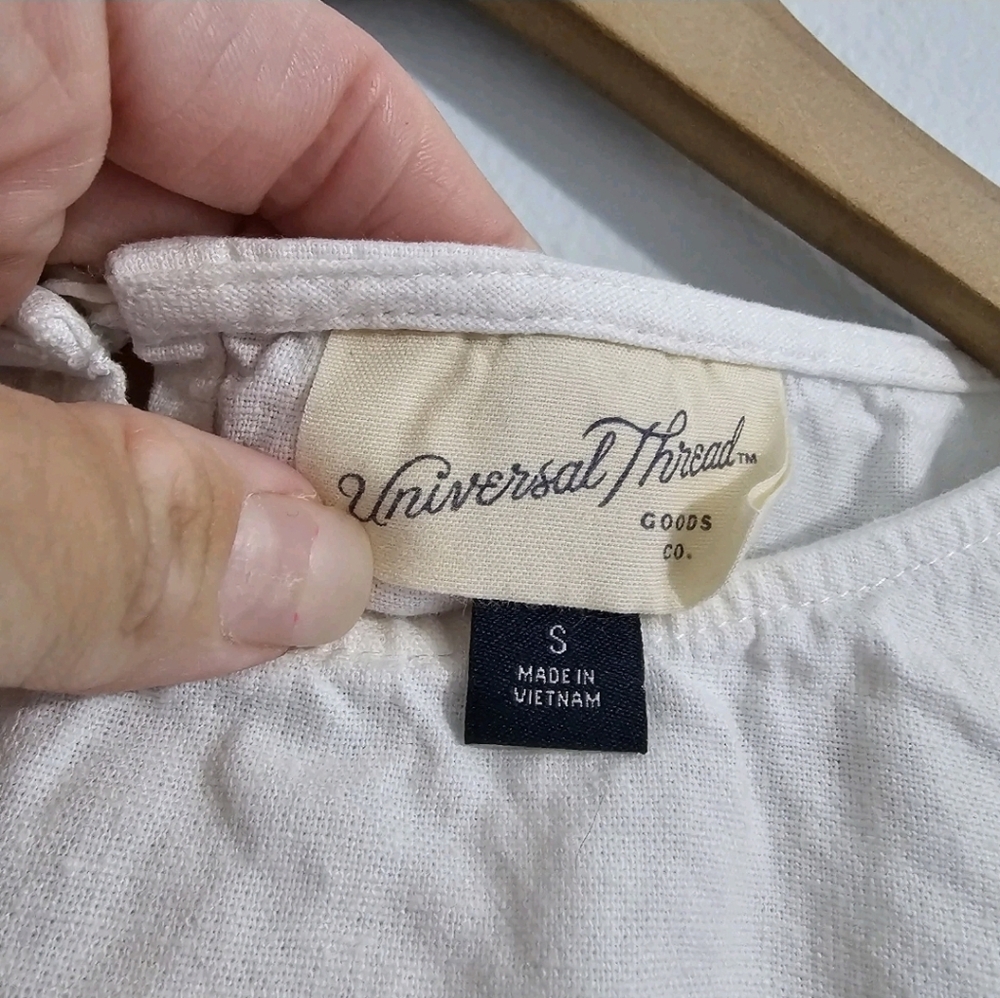 Universal Thread •‎ Linen White Dress - Picture 9 of 12